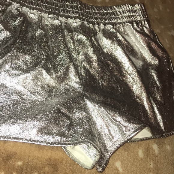 Size small metallic shorts. - Picture 2 of 2
